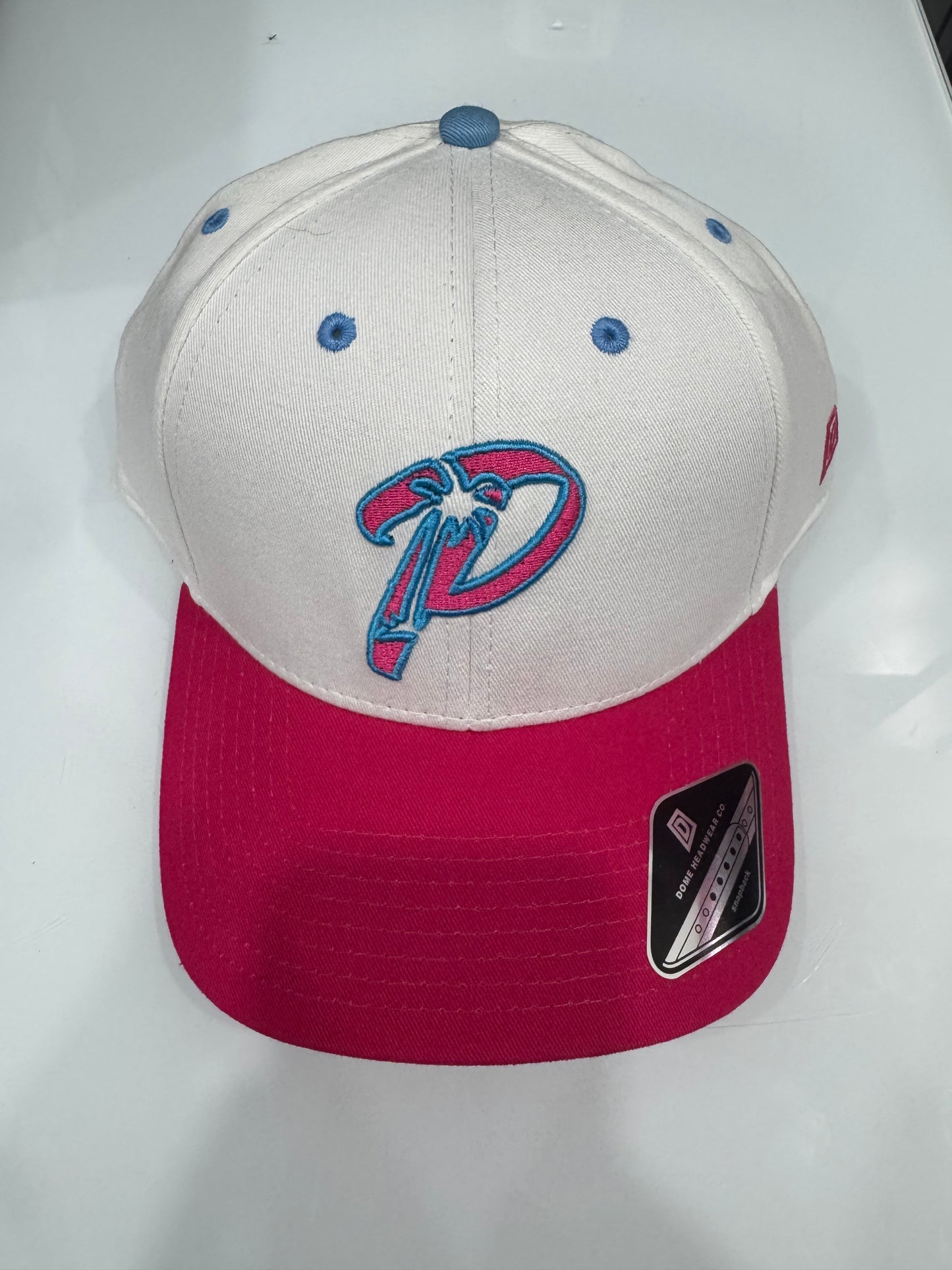 White and Pink Hat